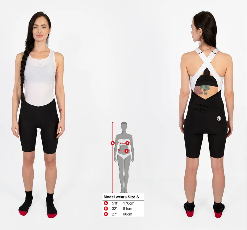 Endura Pro SL Womens Drop Seat Bibshorts with Pad Black -12